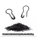 Imported Coil Less Colorful Safety Pins For Women Muslim Hijab Scarf (200 | 150 | 100 | 50 | 25 Pcs)-Bulb Pin-Clothing Tag-Loop Hijab Scarf Pins-Colorful Safety Pins Black Silver Golden Multi. 