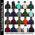 Modern Modest - Pack of Tie-back Half Niqab/Niqab Patti, Soft Lightweight, No-slip material, Breathable Fabric, Best for Summer for Women/Girls. 