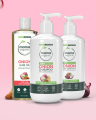 Mama Organic  Onion Hair Fall Control Bundle | Oil 100ml + Shampoo 250ml + Conditioner 250ml. 