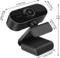 BENEWY Webcam with Microphone and Tripod for PC, Laptop Desktop, USB Webcam Plug and Play Webcam 1080P Compatible with Windows, Mac Android  Ideal for Conference Calls, Studio Recording, Zoom Meetings, and Skype Sessions, Black. 