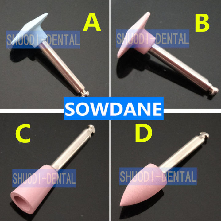 12Pcs/Pack Dental Polishing Stone Bur Porcelain Resin Polish Burs Dentist Polishing Materials 2.35mm handle