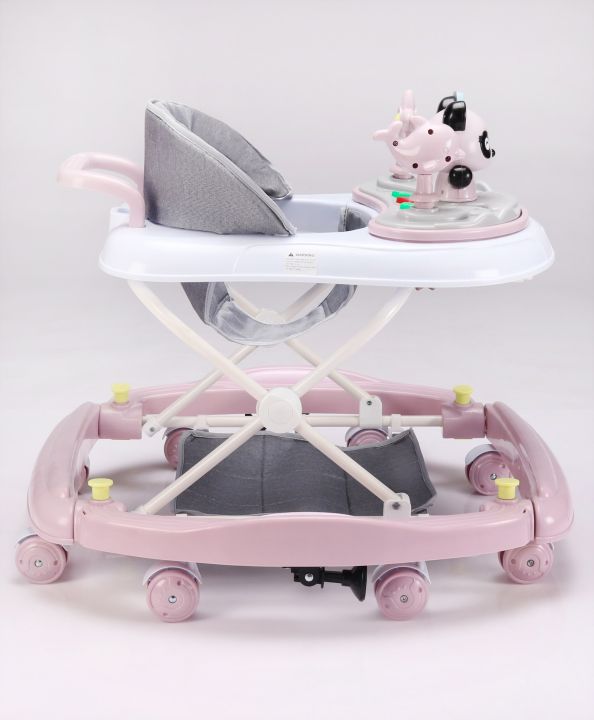 Babyhug%203%20in%201%20Activity%20Baby%20Walker%20Cum%20Rocker%20for%20Kids%20with%20Ajustable%20Height%20&%20Canopy%20and%20Parent%20Control%20Push%20Handle%20Footmat%20Music%20&%20Light-%20Pink%20-%20Image%204