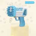 Bubble Machine Automatic Electric Gatling Bubble Guns Bubble Maker 32 Hole Bubble Gun With 1 Liquid Bottle Outdoor Fun Kids Toys for Boys and Girls /  Pack Of 5 Pcs Bubble Liquid 10ML (NOT INCLUDED). 