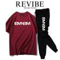 Maroon Summer Printed Tracksuit For Men & Boys - Soft & Comfortable Fabric T Shirt & Trouser Printed Tracksuit. 