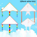 Blank Kite DIY Children Education Painting Kite Children Kite flying outdoor toys Grassland Activities Toy. 