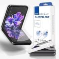 Whitestone Dome [All in One] for Samsung Galaxy Z Flip 5 Front EZ Glass Screen Protector (With Flexible EPU Film, Easy Install Kit) – 2+2 Pack. 
