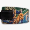 Dragon Ball Goku Leather Weight Lifting Belt  10mm Power Belts Hustlers Only Weightlifting Belt with Lever Buckle Genuine Leather Gym Belt Deadlift, Power Lifting, Bodybuilding, Workout Belt 10mm thickness for Back Support, Lifting Belt for Men and Women. 