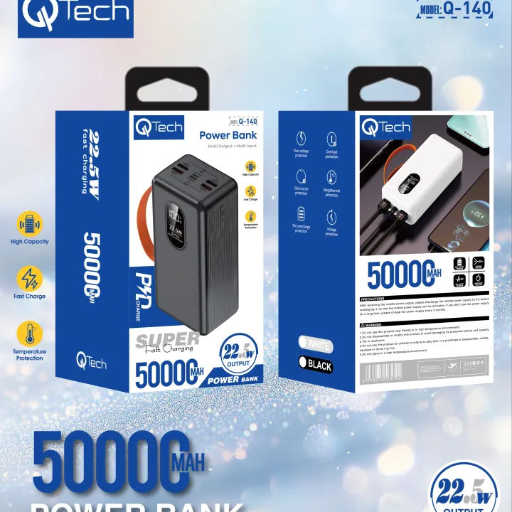 Qtech%20Q140%20Power%20Bank%2050000mAh%20Fast%20Charging%20%2022.5W%205%20Output%20Heavy%20Backup%20%20Best%20for%20Load%20Shedding%20Travel%20Long%20Use%20-%20Image%202