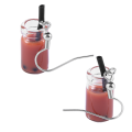 (GGBR) Funny Lemon Tea Pearl Milk Tea Earrings Bubble Tea Funny Dangle Earrings for Women ,Pink. 