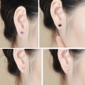 【The hottest this year】 Rhinestone Studs Men's Elegant Imitation Diamond Small Ear Bone Stud Single Diamond Hong Kong Style Earrings Ear-Caring Women. 
