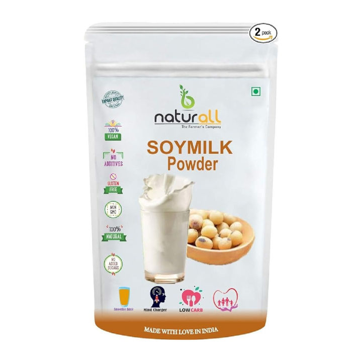 B Naturall Soya Milk Powder | High in Protein | Vegan | Non-GMO - 500 GM X 2 = 1 KG by B Naturall
