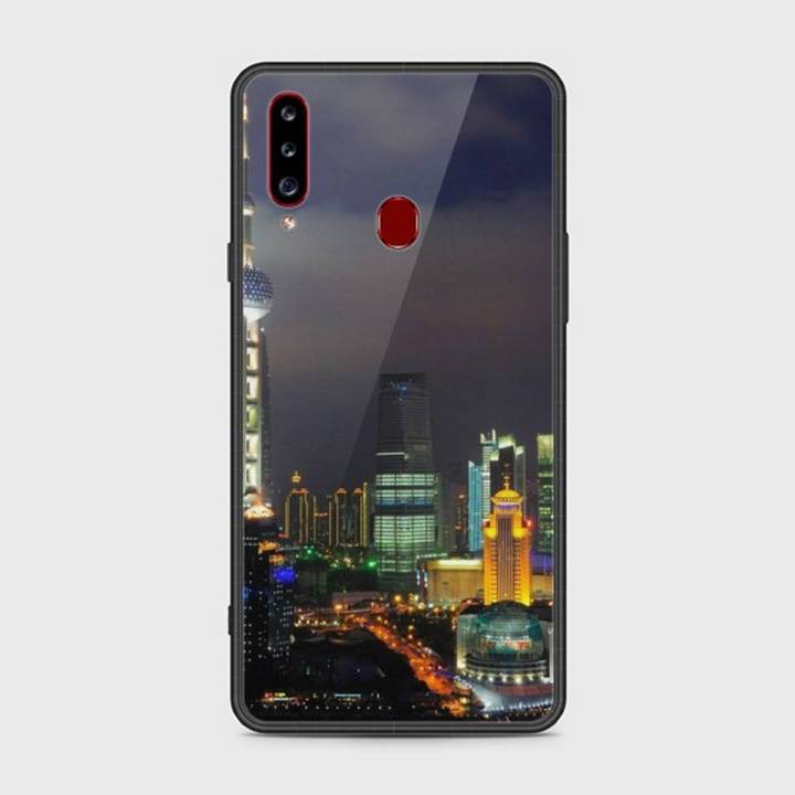 Samsung Galaxy A20s Cover - SkinLee HQ Infinity Glass Case (Soft) - Modern Architecture - SKINLEE-567-1-766-403