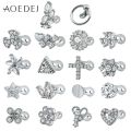 AOEDEJ Stainless Steel Dermal Anchor Triangle Micro Dermal Anchor Skin Diver Implants Jewelry Body Piercing Hide in Copper Women. 