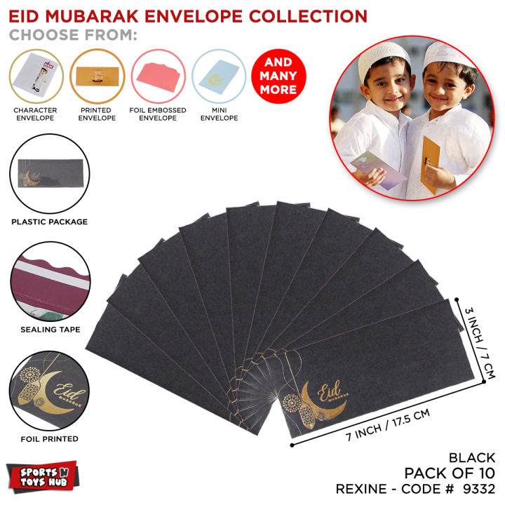 Pack of 10 Eidi Envelope For Kids Eid Mubarak Gift Envelopes For Relatives Eidi Lifafa Ideal For Eid Note Mini Colorful Kids Envelope Perfect For Money Gift Multicolors Card Eid Mabrook Envelops