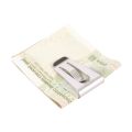 Best Mini Mens Stainless Steel Silver Slim Pocket ID Card Cash Money Clip Holder. 