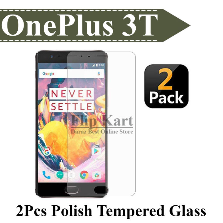 2-Pack OnePlus 3T Tempered Polish Glass Screen Protector