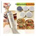 Noodle Juice Maker Pressure Machine With Plastic Handle Nimko Kitchen Accessories Press Nimco Maker Stainless Steel with 3 stainless steel blades. 