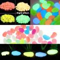 Pack of 20- Glow In The Dark Stones Different Colors Glow Pebbles Decorative Luminous Glowing Stone Solar Pebbles For Walkways, Garden, Yard Flowerpot, Fish Tank, Swimming Pool. 