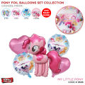 My Little Pony Foil Balloon Set Collection, Horse Ponies Cartoon Printed Pinkie Pie, Rainbow Dash, Twilight Sparkle Balloons For Girls, Birthday Party Ballon Theme Decorations Celebrations, Decor Supply Parties, Baby Shower Decorative Supplies Kids. 