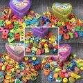 55pcs/set Wooden Toys Cartoon Fruit Animals Beads Stringing Threading Beads Game Education Toys For Children Kids Beads Toys. 
