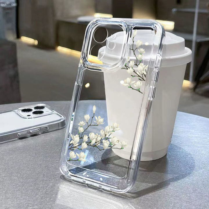 Silicon Flower Case For Xiaomi Poco X3 Pro X5 F5 12 11 Lite 5G Ne 11T 12T Redmi Note 11 10 9 8 9s 10s Transparent Fundas Covers