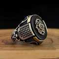hot sale Men Ring Jewelry Black ring Onyx Zircon Stone Mens Classic men ring. 