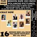 64 Polaroid Photo Prints, Minion Size 2x3 inch - Custom Polaroid Pictures - Mobile Back Cover Polaroid for Home, Party Decoration - PARI SHOP. 