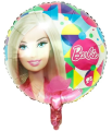 Barbie shape round foil balloon 16inch. 