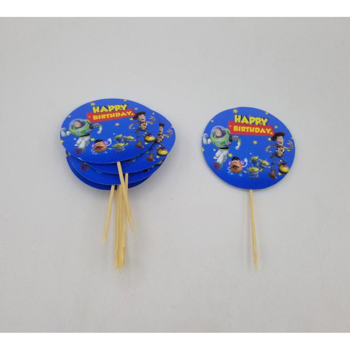 TOY STORY THEME CUPCAKE TOPPERS PACK OF 10 CUPCAKE TOPPERS