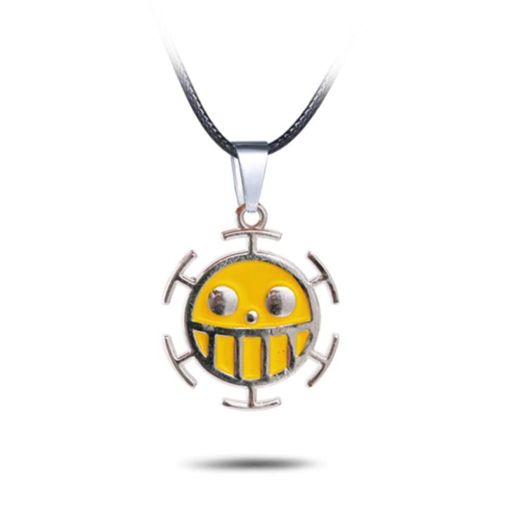 Anime One Piece Necklaces Skeleton Luffy Pirate Skull Metal Pendant Choker Necklace Men Jewelry Souvenir