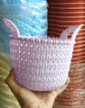 Set of 2 Fruit Vegetable Basket Multipurpose Tokri Multicolours. 