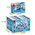 Live sale compatible with LEGO SWAT 8-in-1 helicopter children's building blocks small particle figure toy puzzle. 