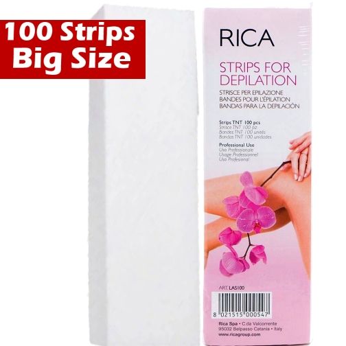 Depilatory Paper Strips - Wax Patti 100pcs large 100 Pack Hair Removal Wax strips