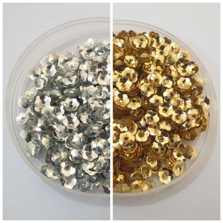 1 Tola Star Gold & Silver beautiful Crafts Sequins Craft Supplies 6mm