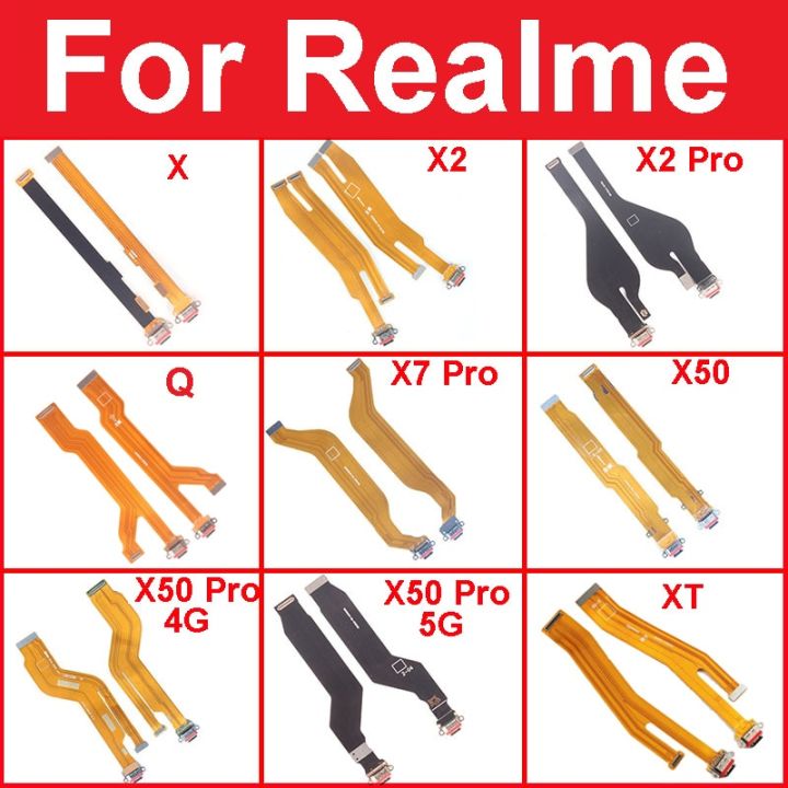 USB Charging Charger Dock Connector Flex Cable For OPPO Realme 1 5 X50 X2 X7 Pro 5G X XT 730G Q X3 Super Zoom