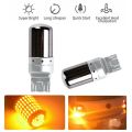 2Pcs Chrome 7440 T20 144SMD Amber Canbus Error Free LED Lamp Bulb Turn Signal Light. 