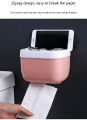Wall-Mounted Self-Adhesive Tissue Dispenser Tissue Box Storage Holder for Paper, Towels, Mobile Phone Tissue Storage Box For Bathroom - Multi. 