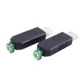 2x PC USB to RS485 RS-485 interface converter Serial adapter compatible + PLC ， Black converter adapter. 