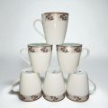 cups for tea pack of 6, Cups for Tea, Cusp 6 Pcs Set, Cup, Cups, Mugs, Mugs for Coffee, Tea Set, Tea Cup, Tea Cups Set of 6, Ceramic Mug, Ceramic Cups | Stylish Cups and Mugs for Coffee & Tea | Durable Ceramic Cup Set for Home, Kitchen & Gifting (200ml). 
