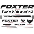 FOXTER Bike Carbon Fiber Vinyl Sticker Decal for Mountain Bike Stickers and Road Cycling Decals. 