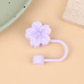 Flower Silicone Straw Covers For Water Glass Bottle Flower Shape Drinking Dust Cap Straw Tips Cover Cup Accessories For 8mm-Cola Kids. 