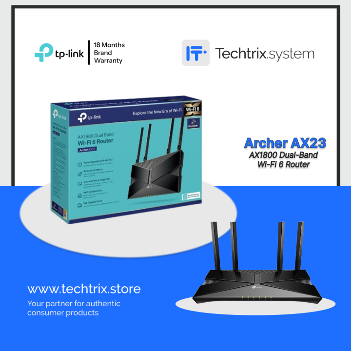TP-Link Archer AX23 – AX1800 Dual-Band Wi-Fi 6 Router (Black), Best ...