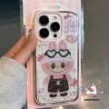 Cute Labubu Couples Funny Painting Cartoon LABUBU Case Compatible for IPhone 16 15 12 13 14 11 Pro Max XR X 7Plus XS Max 7 16 15 14 8 Plus SE 2020 Trend Brand Transparent Soft Case. 