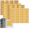 129 Pcs Solar labels Weatherproof Circuit Breaker Labels Convenient Self Adhesive Electrical Panel Labels Conspicuous Identification Yellow Fuse Box Stickers GPS. 