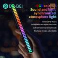 Programmable Rgb Lamp Rgb Music Rhythm Pickup Light Ambient Lamp Battery Operated Sound Control Desktop Light with Multiple Modes for Rgb Lamp. 