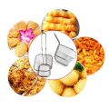 Mini French Deep Fryers Basket Net Mesh Fries Chip Kitchen Tool Stainless Steel Fryer. 