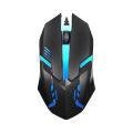 7 Light 3200 DPI Breathing Gamer Mouse RGB Gaming Mouse USB Wired LED. 