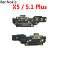 Type-C USB Charging Port Charger Dock Board Connector Mic Flex Cable For Nokia X5 / 5.1 Plus with IC Fast Charging. 