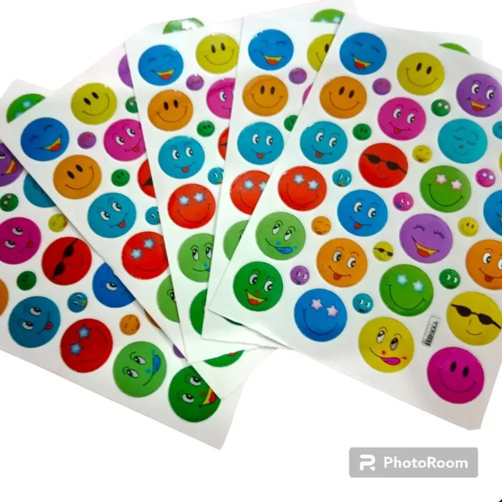 (Pack%20of%205%20)%20Smiley%20Faces,%20Multicolor%20Shape%20Stickers%20Faces,%20Multicolor%20Shape%20Stickers%20-%20Image%203