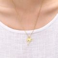 RIR Women Dainty Gold Palm Tree Necklace Stainless Steel Coconut Pendant Necklaces Minimalist Plant Jewelry. 